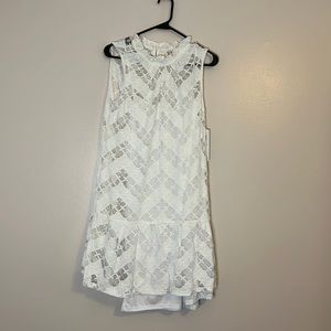 White laced summer dress